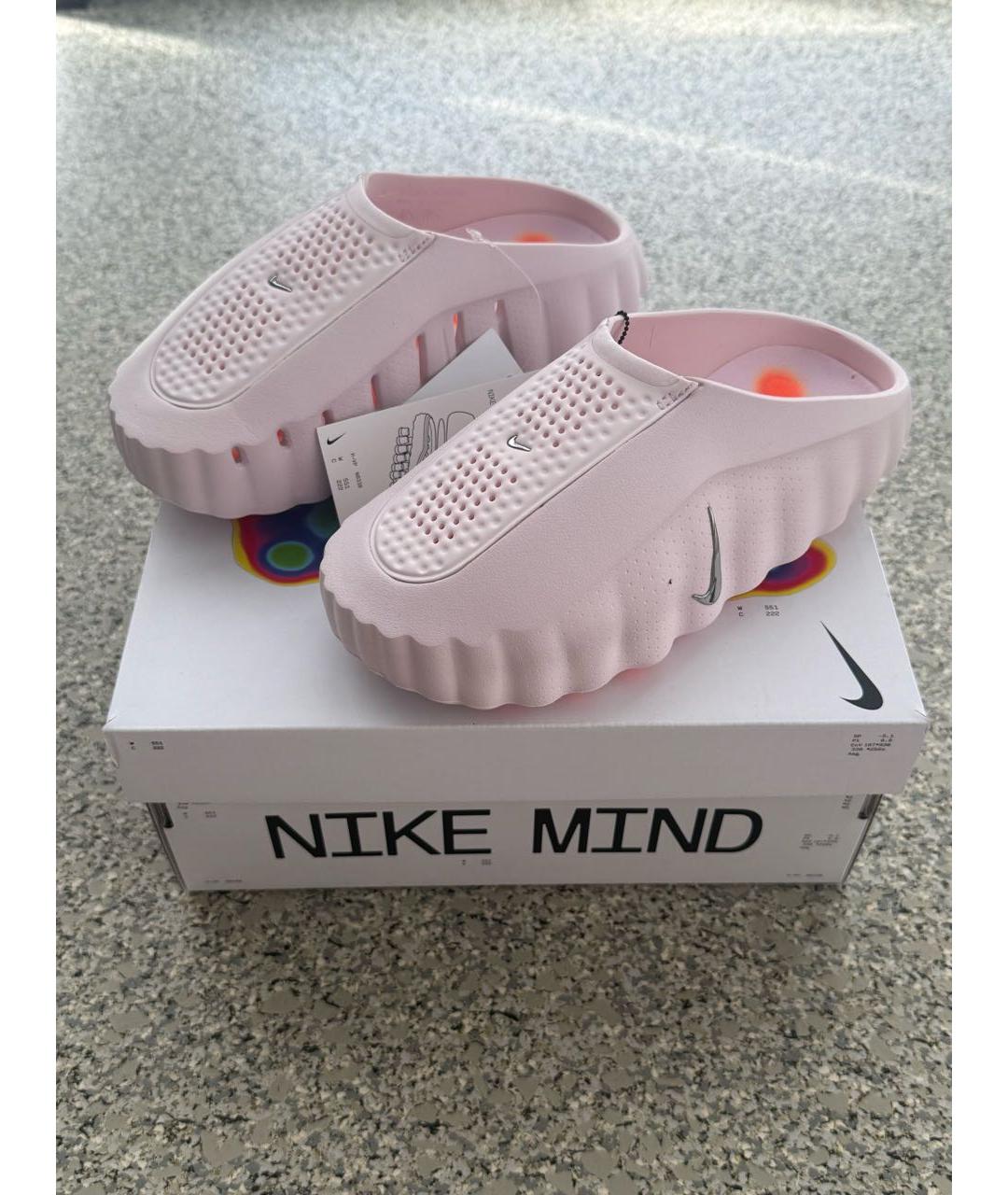 NIKE Розовые резиновые мюли, фото 8