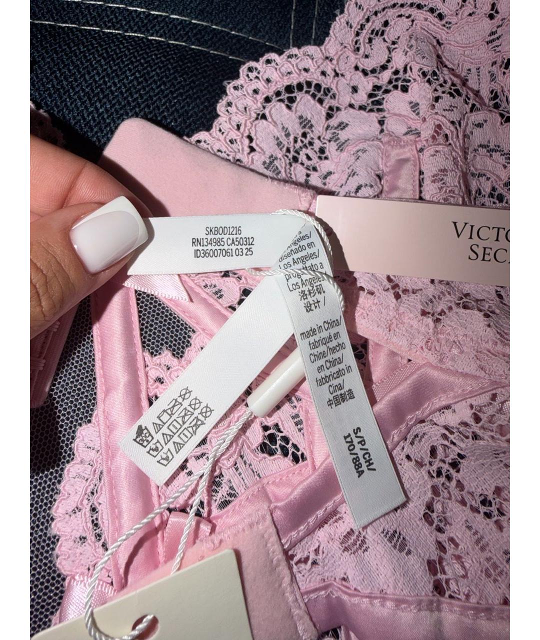 FOR LOVE AND LEMONS Розовое боди, фото 5