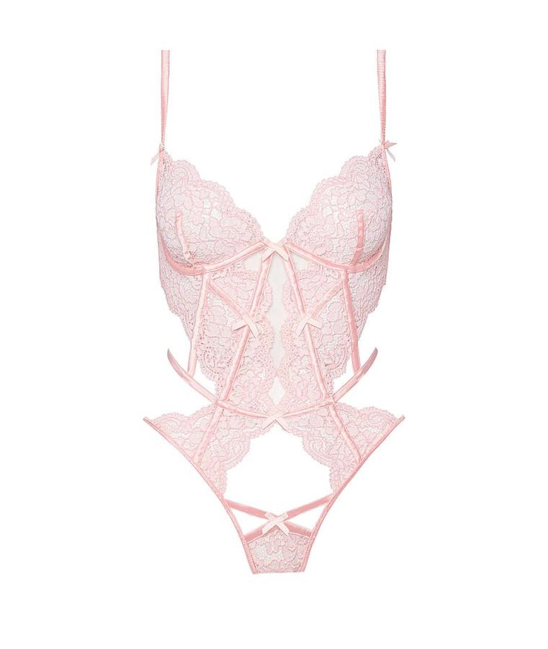 FOR LOVE AND LEMONS Розовое боди, фото 1