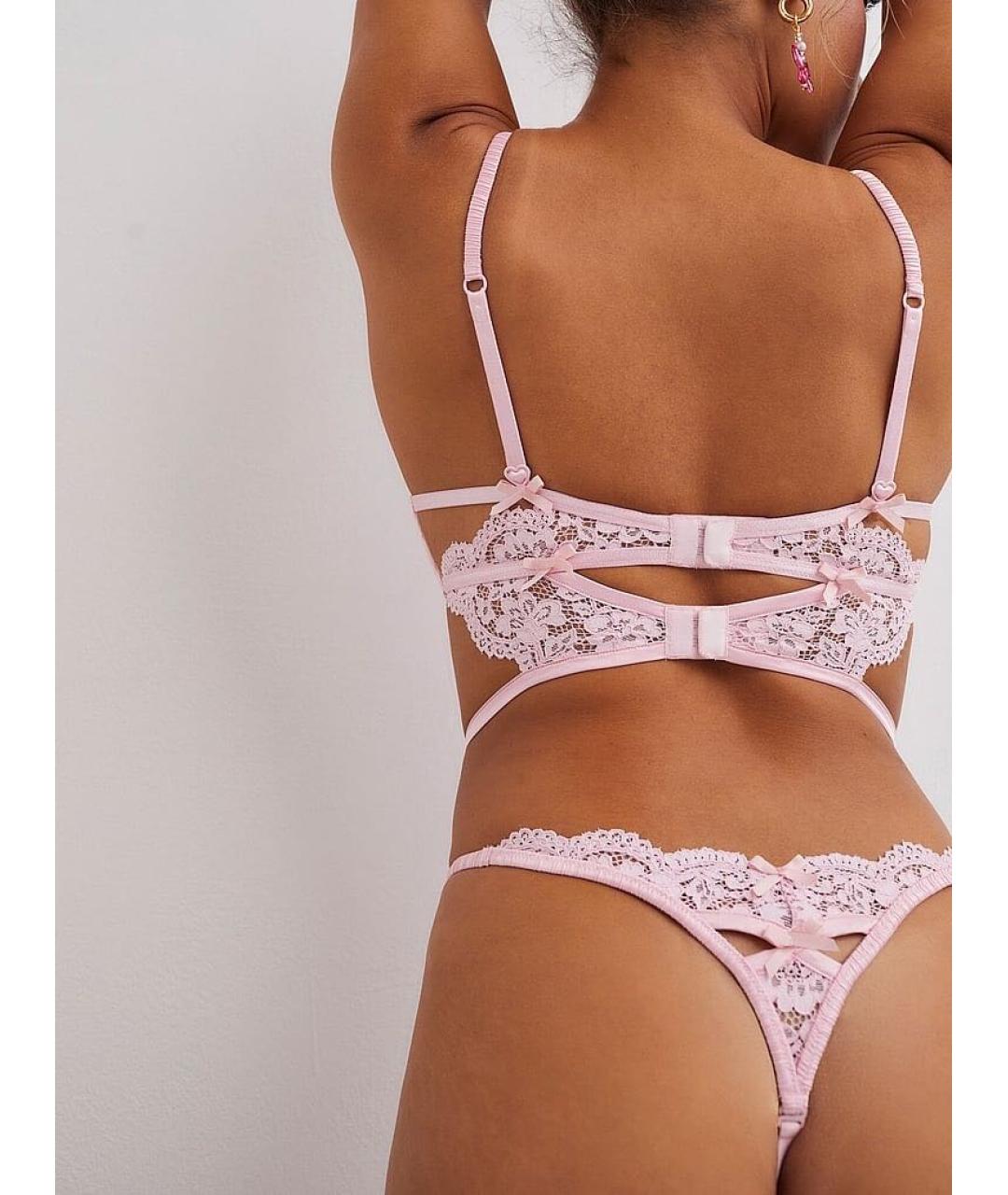 FOR LOVE AND LEMONS Розовое боди, фото 6