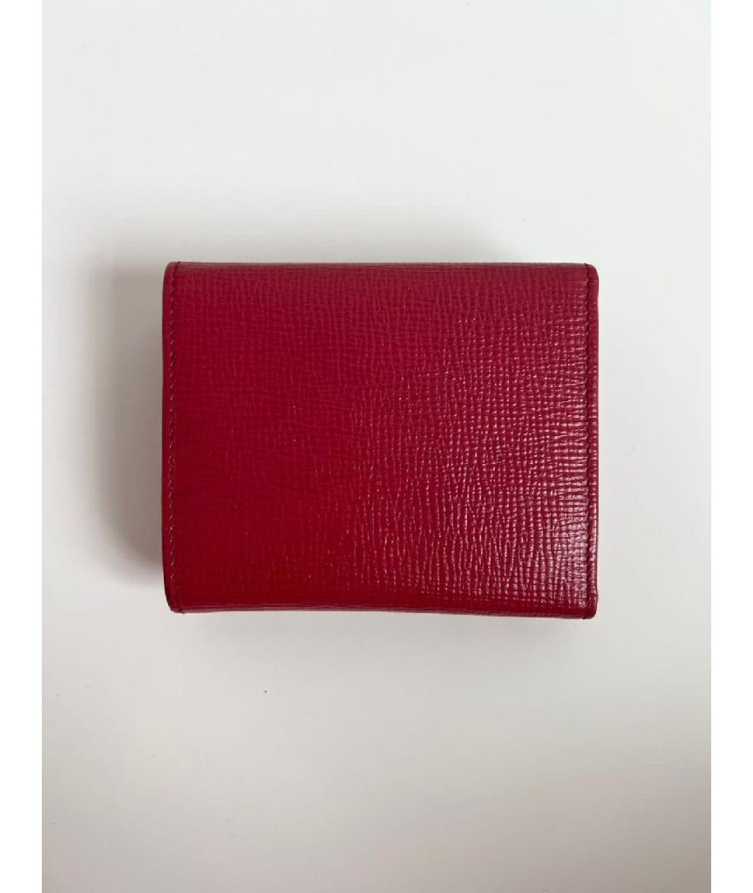 BALLY Бордовый кожаный кошелек, фото 3
