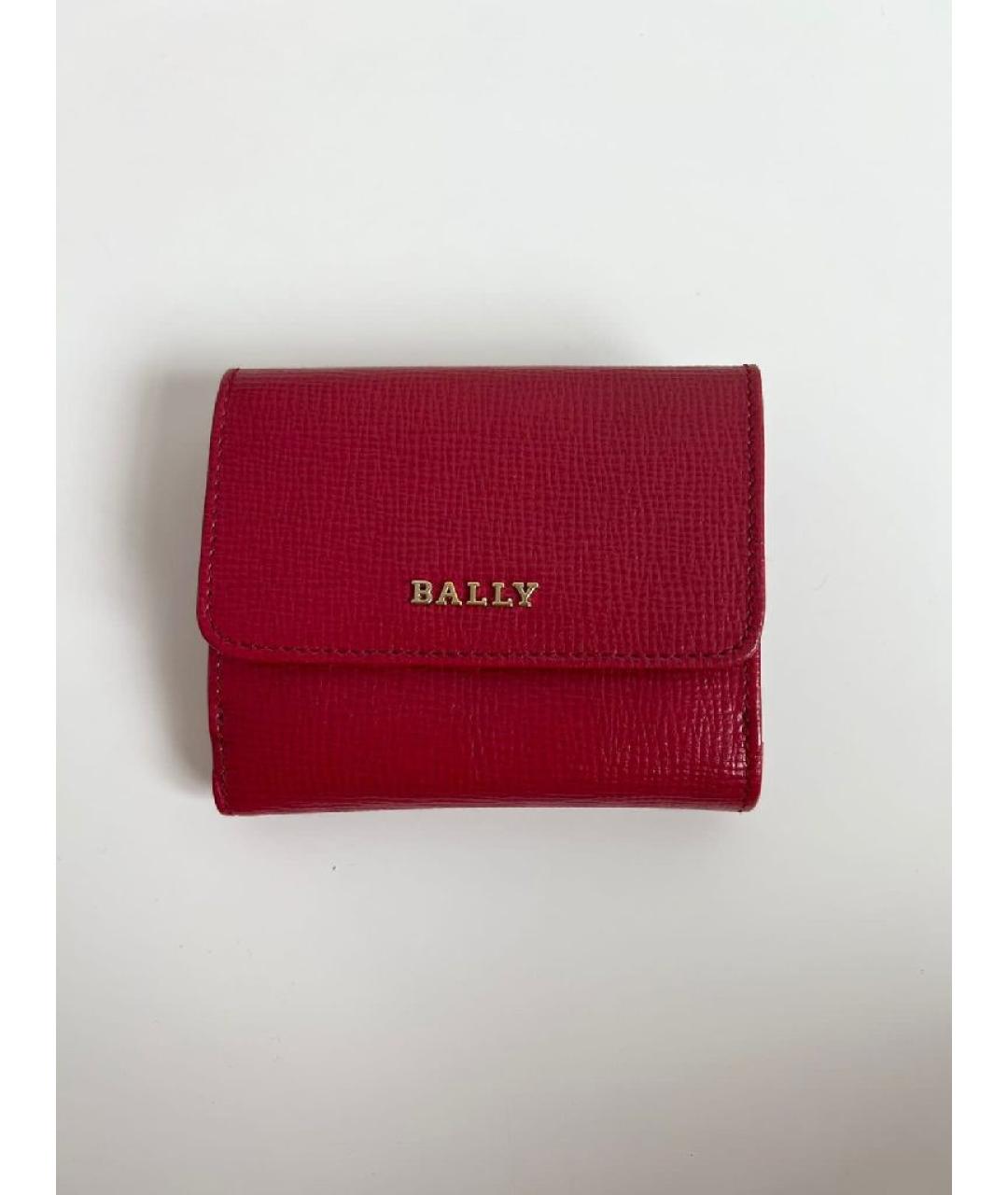 BALLY Бордовый кожаный кошелек, фото 8