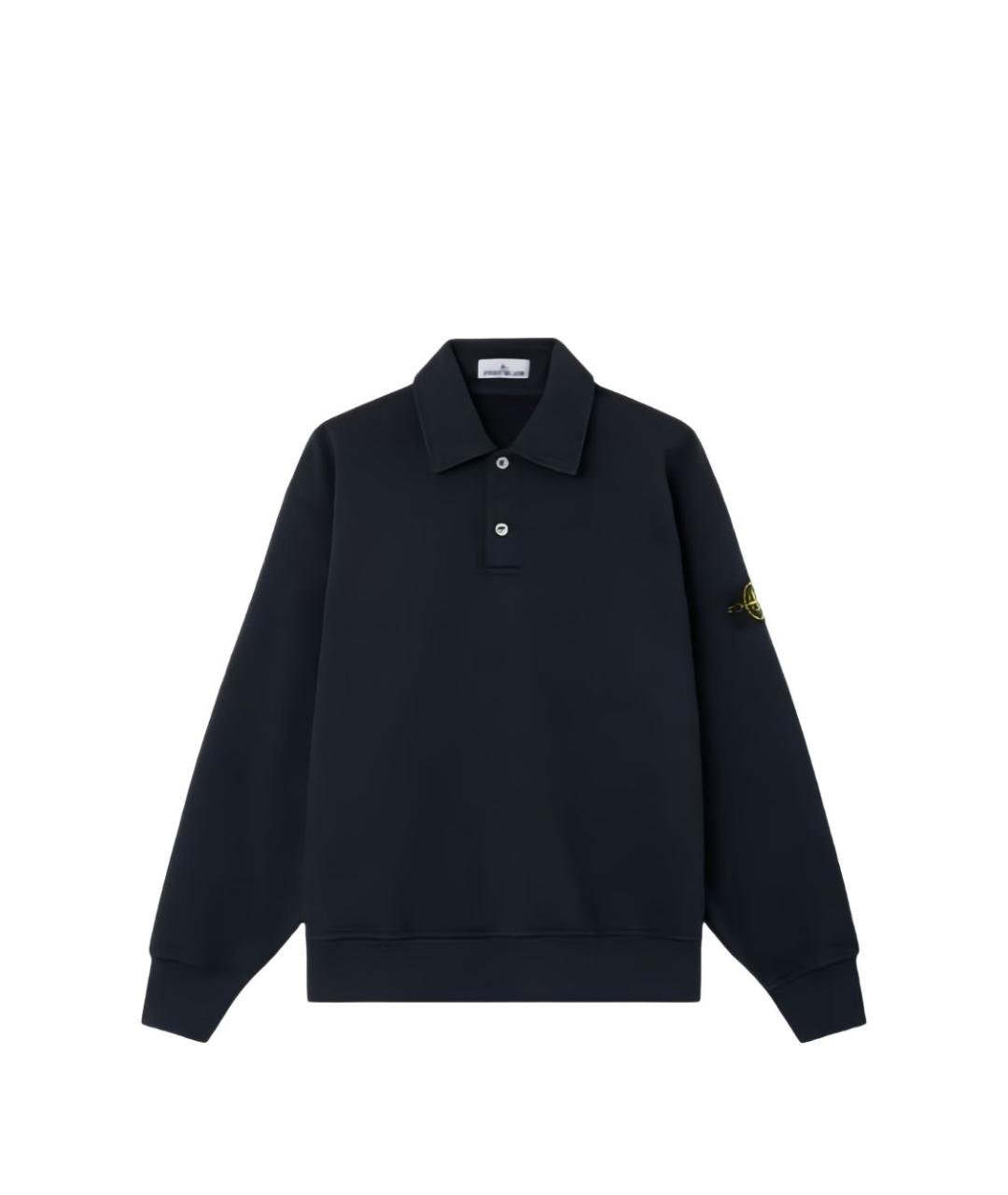 STONE ISLAND Синий хлопковый джемпер / свитер, фото 1