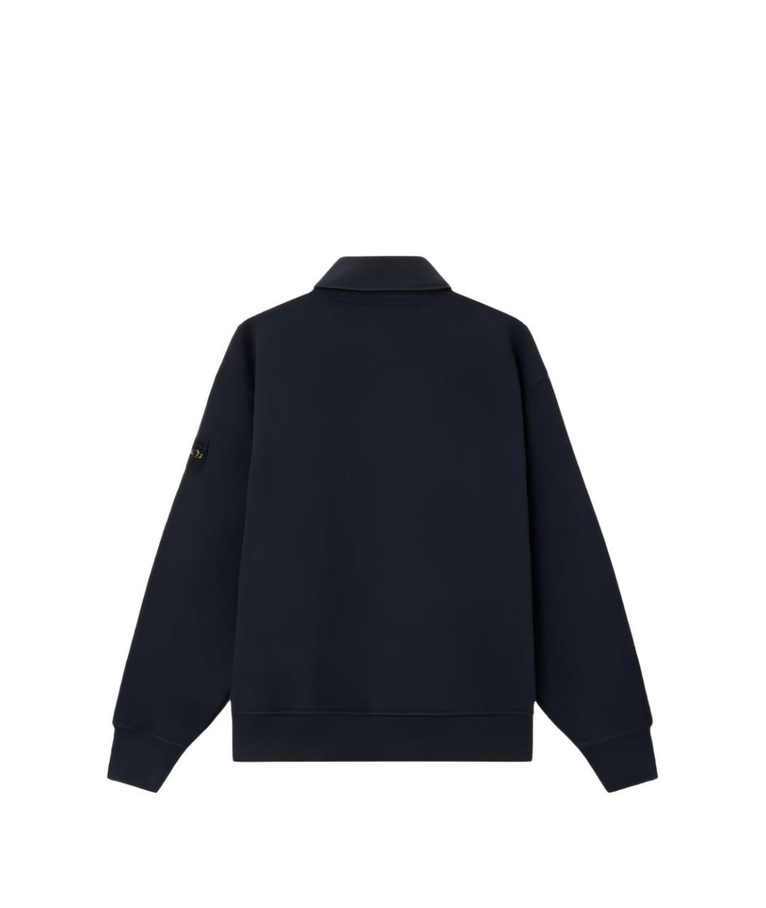 STONE ISLAND Синий хлопковый джемпер / свитер, фото 2