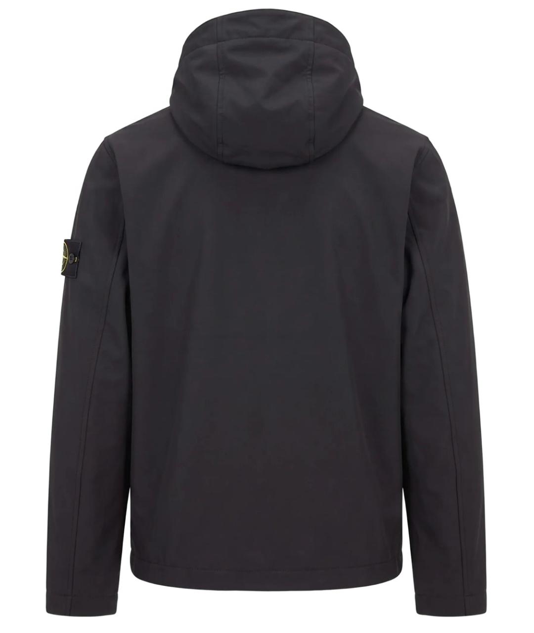 STONE ISLAND Черная полиэстеровая куртка, фото 2