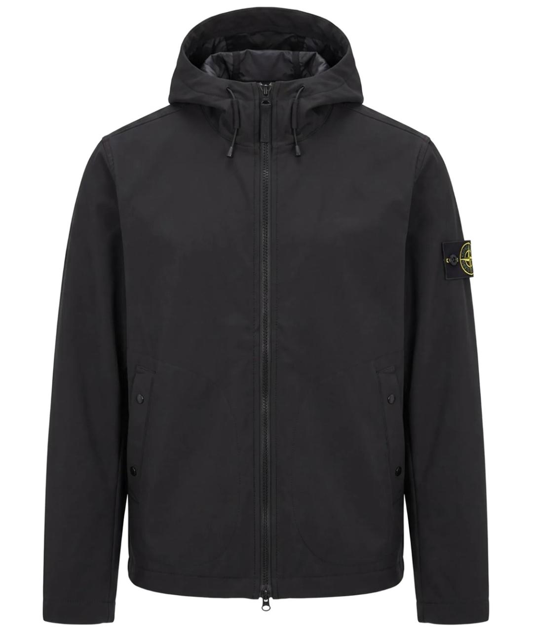 STONE ISLAND Черная полиэстеровая куртка, фото 1