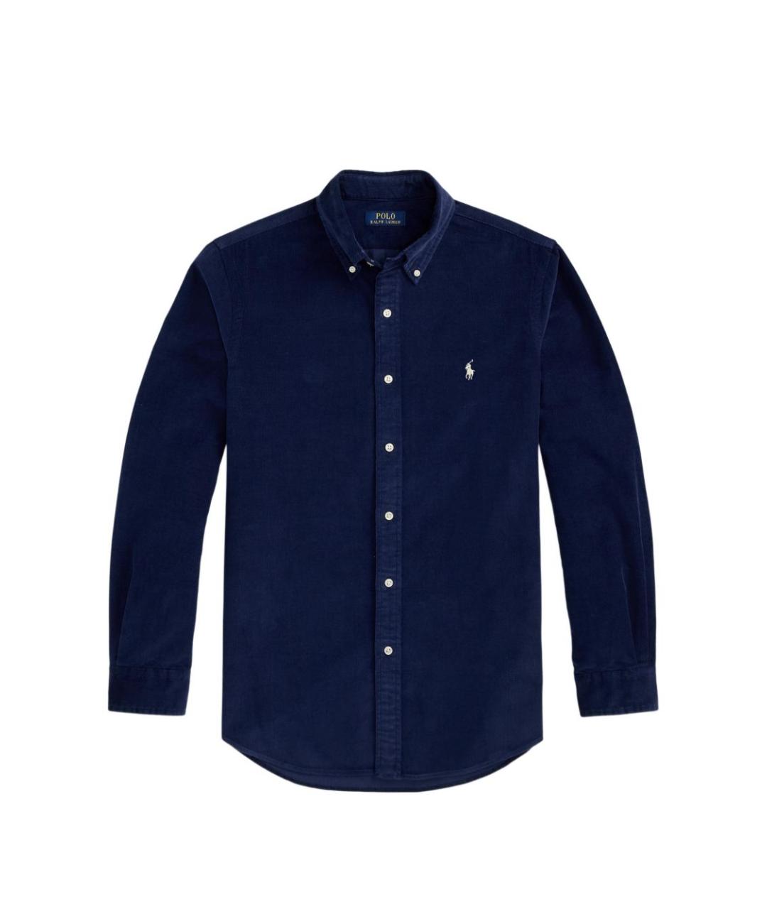 POLO RALPH LAUREN Темно-синяя хлопковая кэжуал рубашка, фото 1