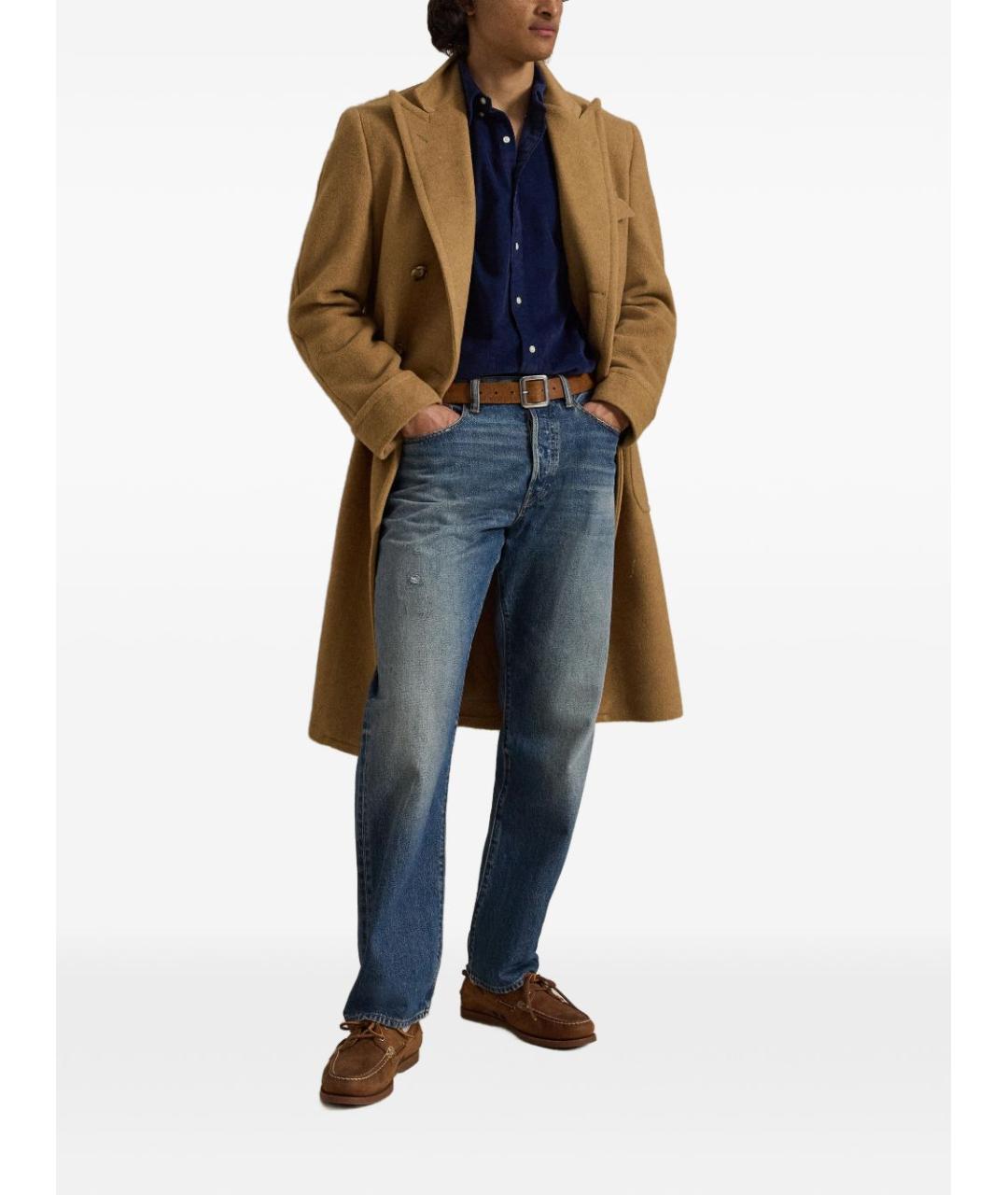 POLO RALPH LAUREN Темно-синяя хлопковая кэжуал рубашка, фото 4