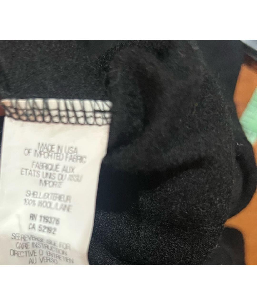 HELMUT LANG Черное шерстяное повседневное платье, фото 3