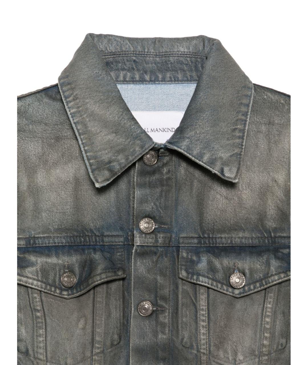 7 FOR ALL MANKIND Серая хлопковая куртка, фото 3