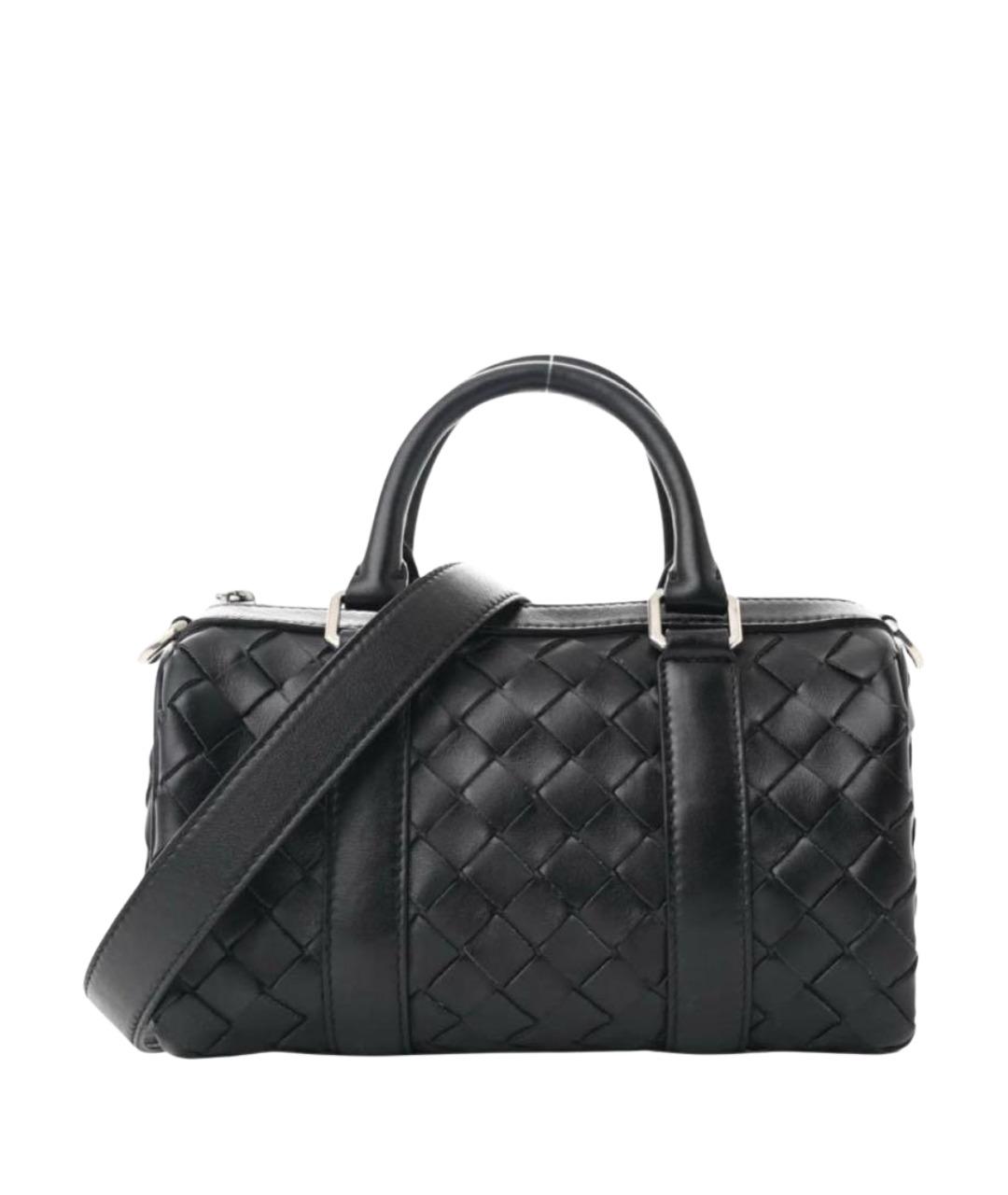 BOTTEGA VENETA Черная кожаная сумка тоут, фото 1