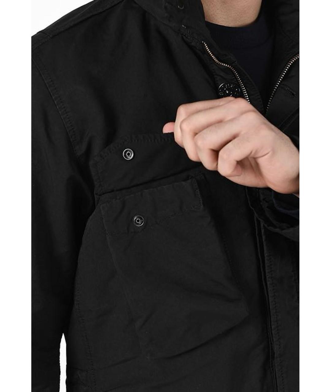 STONE ISLAND Черная полиэстеровая куртка, фото 4