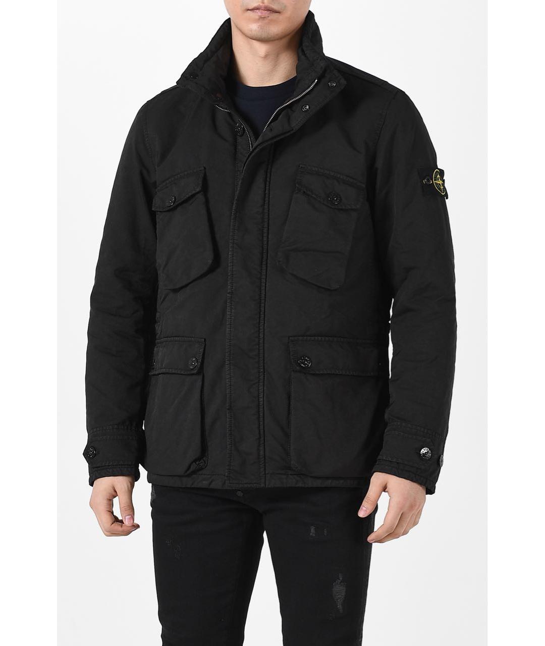 STONE ISLAND Черная полиэстеровая куртка, фото 8