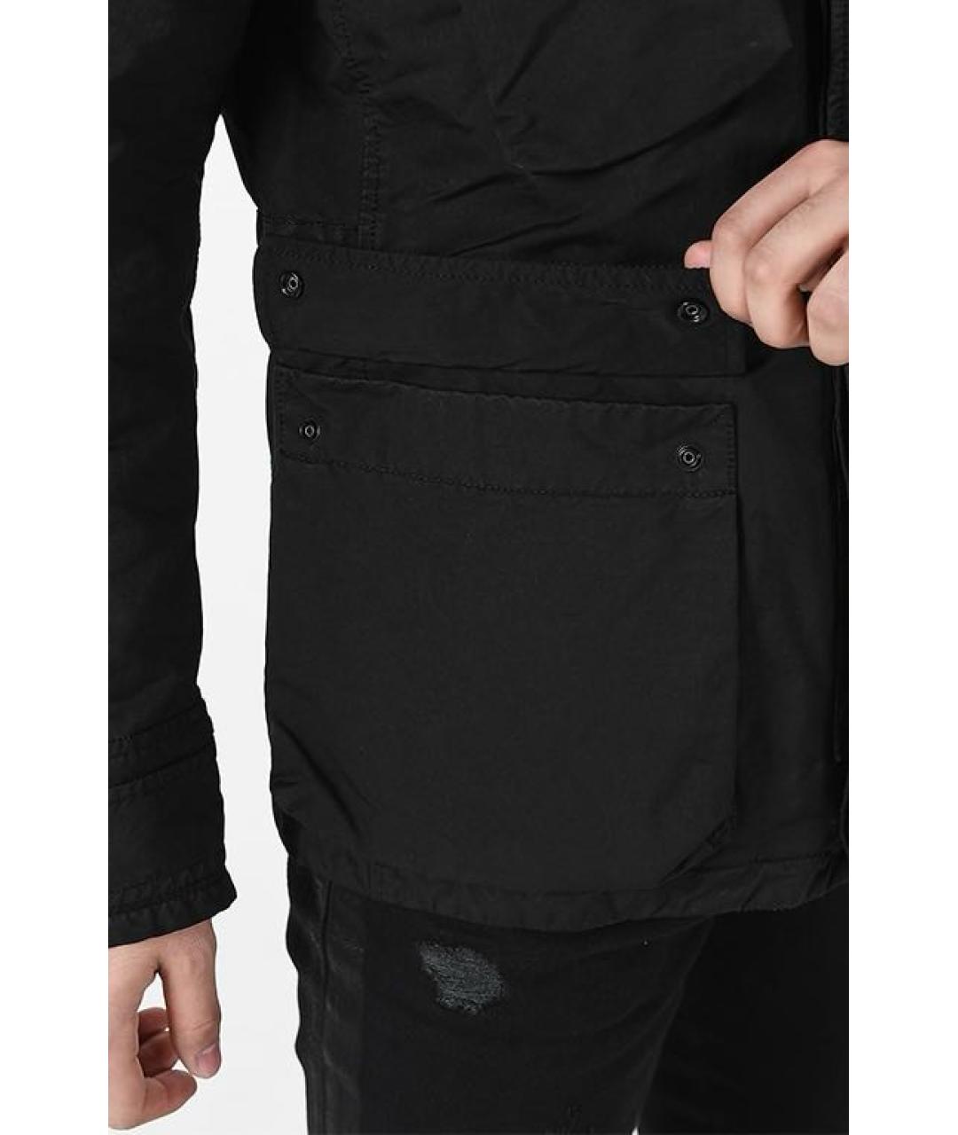 STONE ISLAND Черная полиэстеровая куртка, фото 5