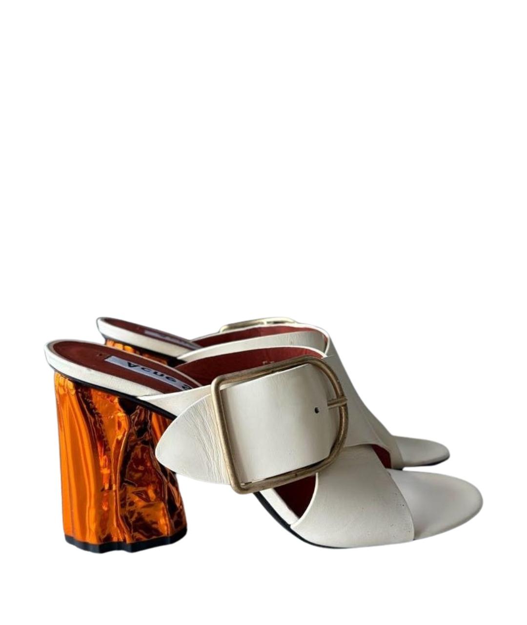 ACNE STUDIOS Белые кожаные туфли, фото 1