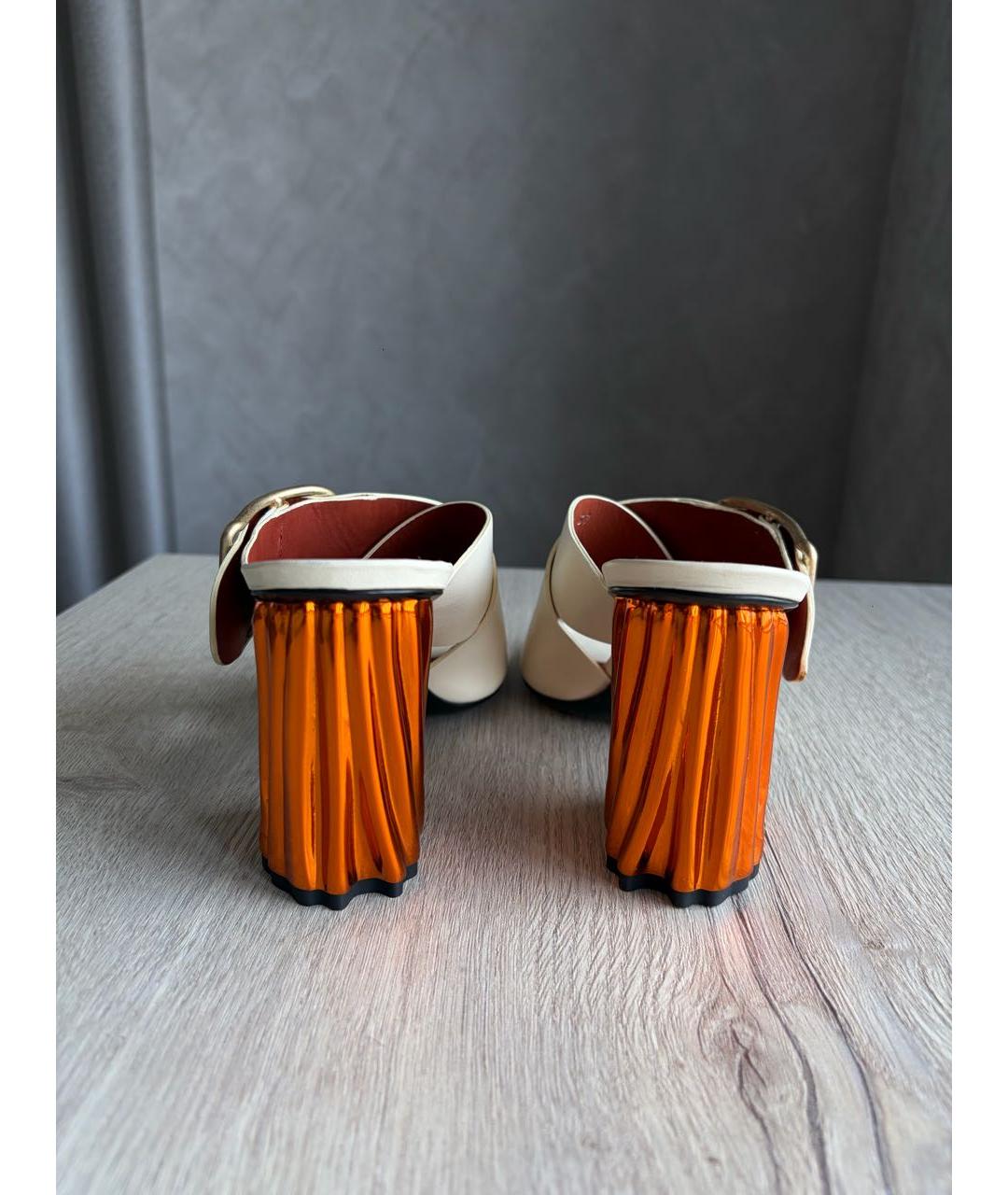 ACNE STUDIOS Белые кожаные туфли, фото 4