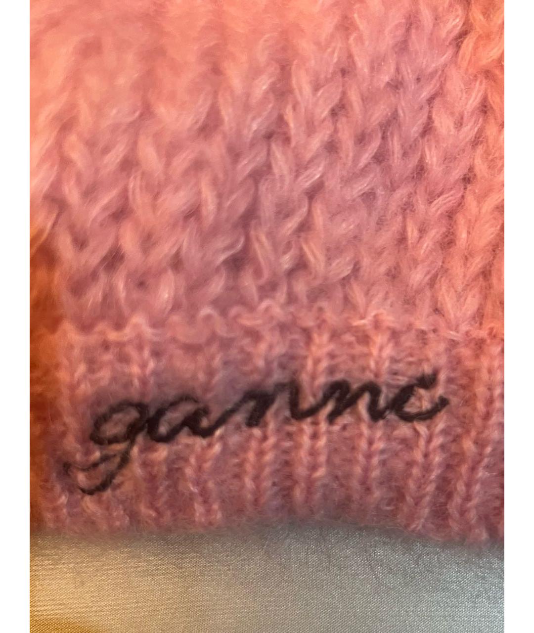 GANNI Розовая шерстяная шапка, фото 2