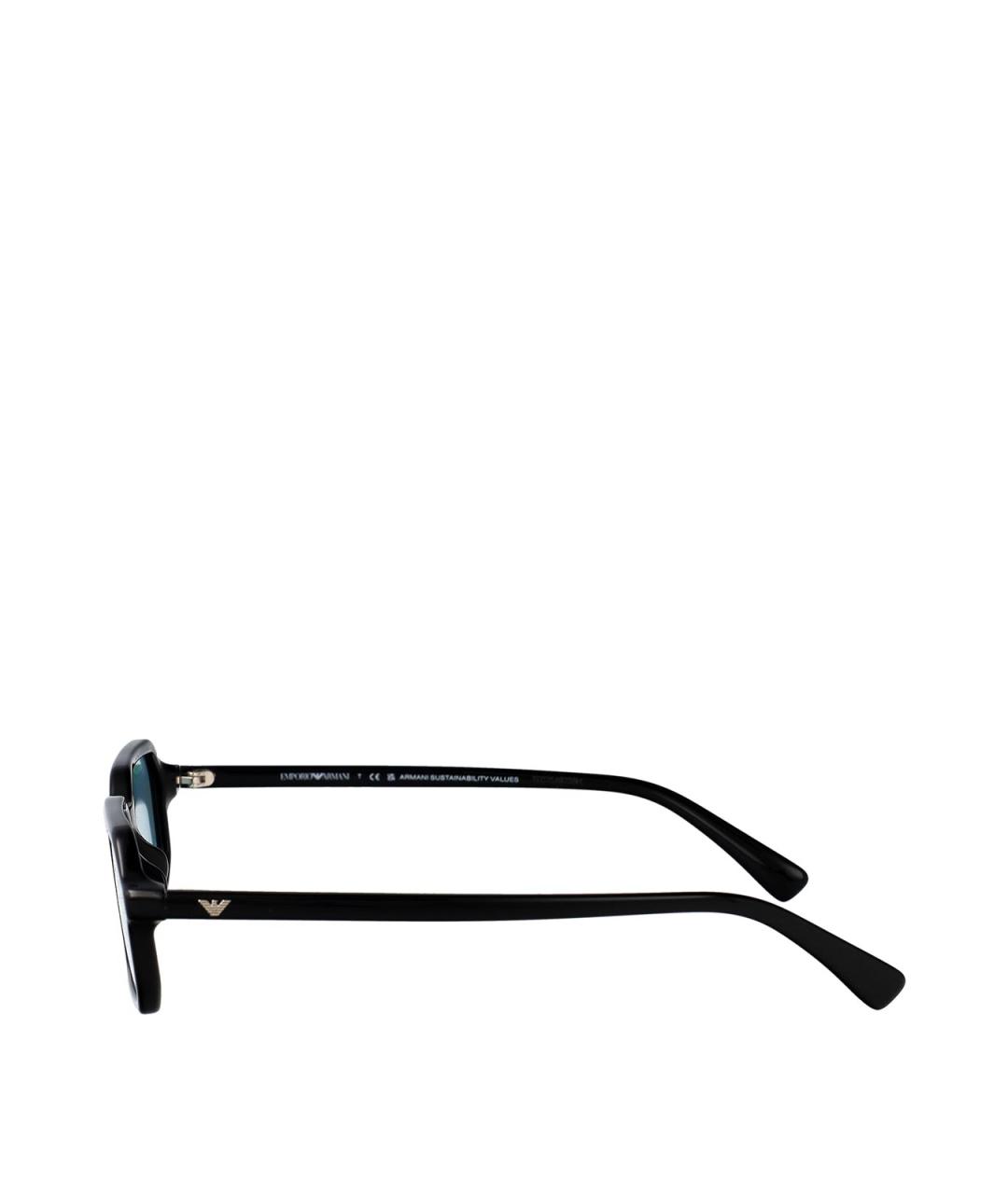 EMPORIO ARMANI Черные пластиковые солнцезащитные очки, фото 3