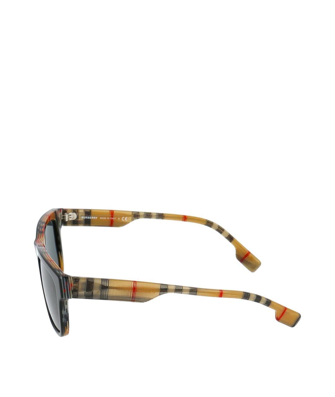 BURBERRY Мульти пластиковые солнцезащитные очки, фото 3
