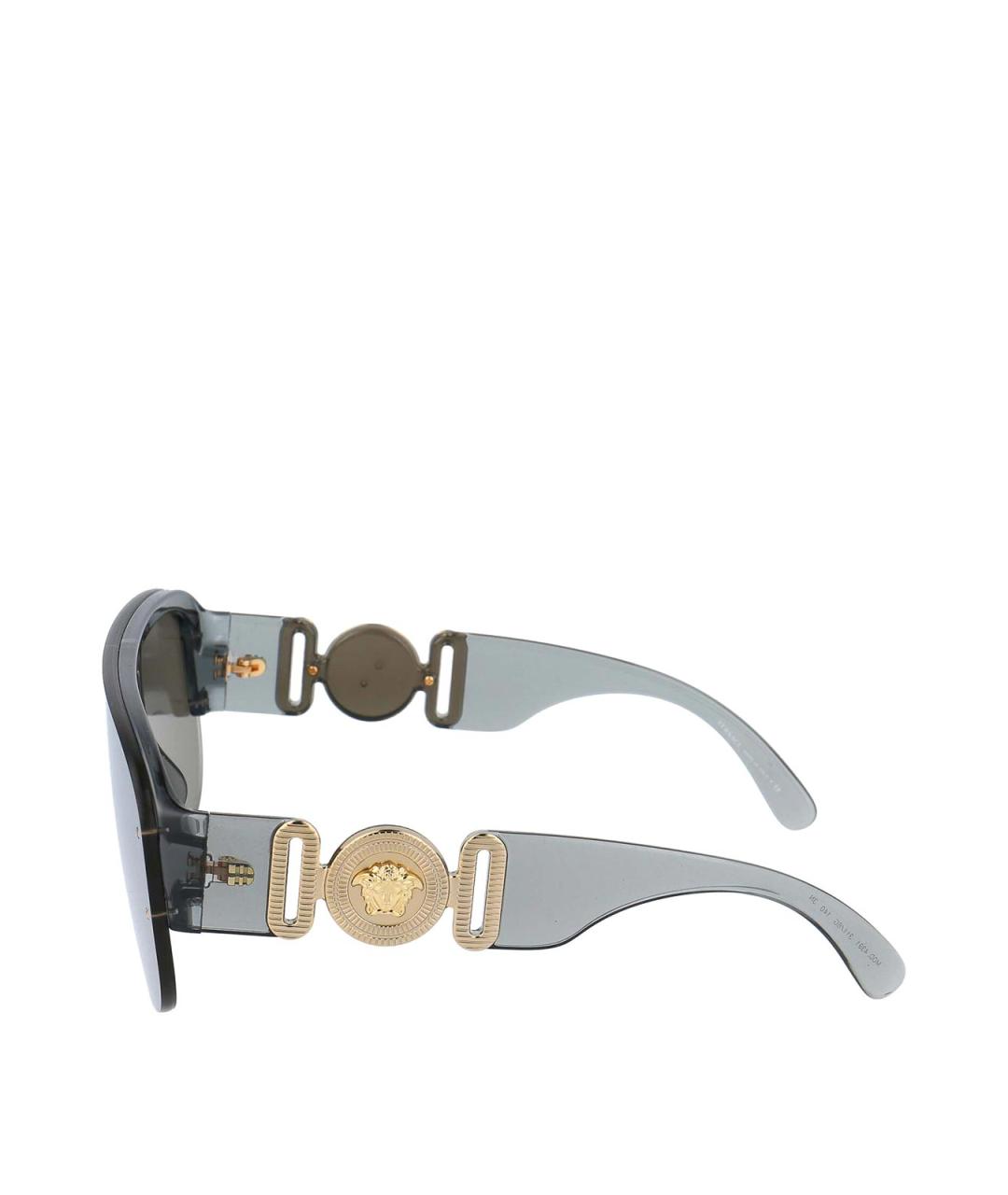 VERSACE Серые пластиковые солнцезащитные очки, фото 3