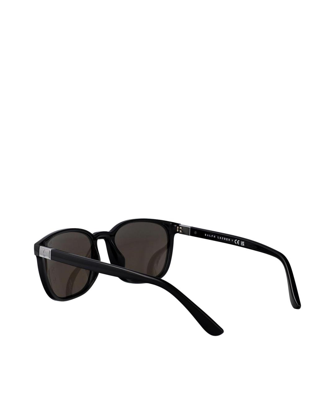 POLO RALPH LAUREN Черные пластиковые солнцезащитные очки, фото 4