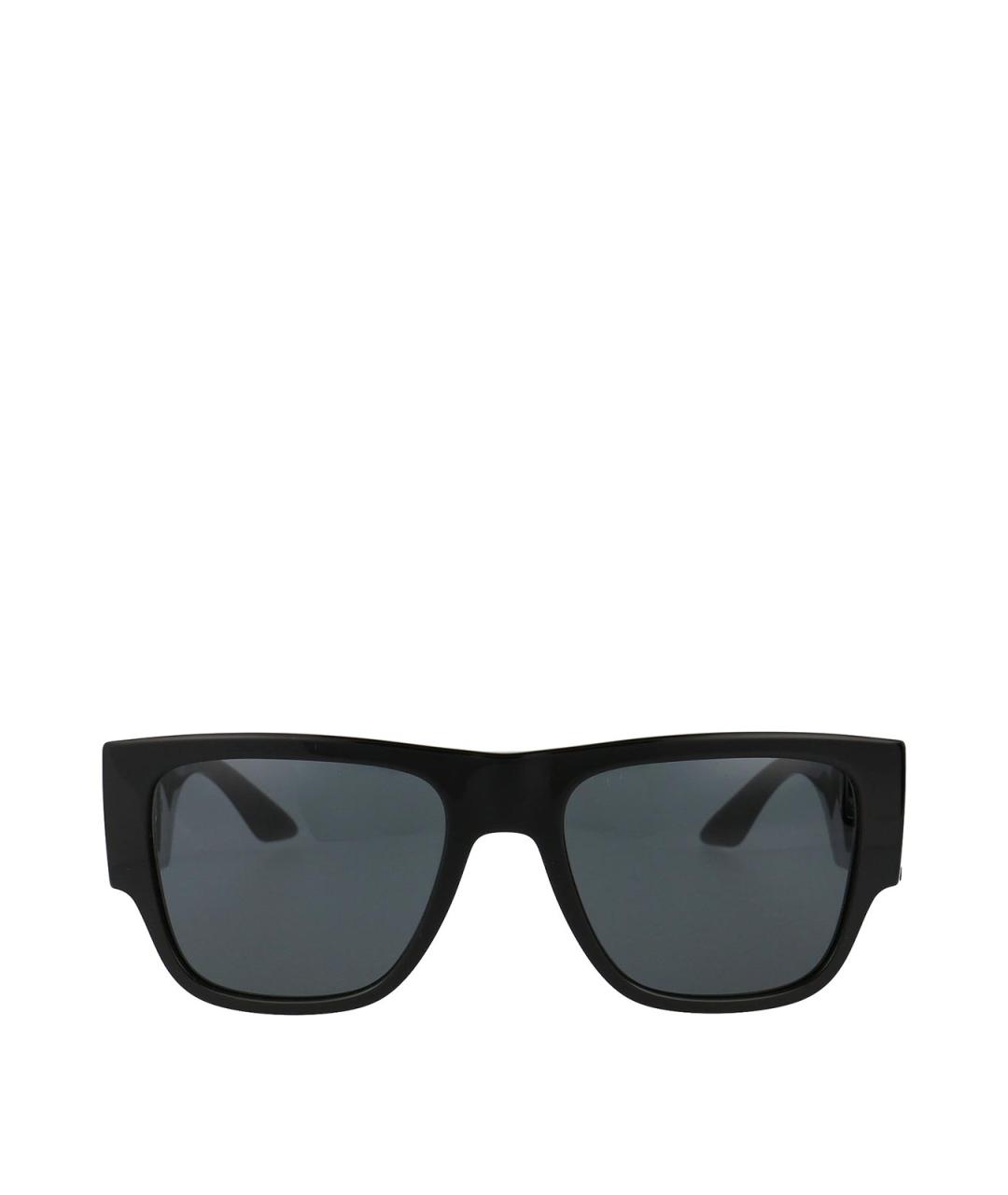 VERSACE Черные пластиковые солнцезащитные очки, фото 2