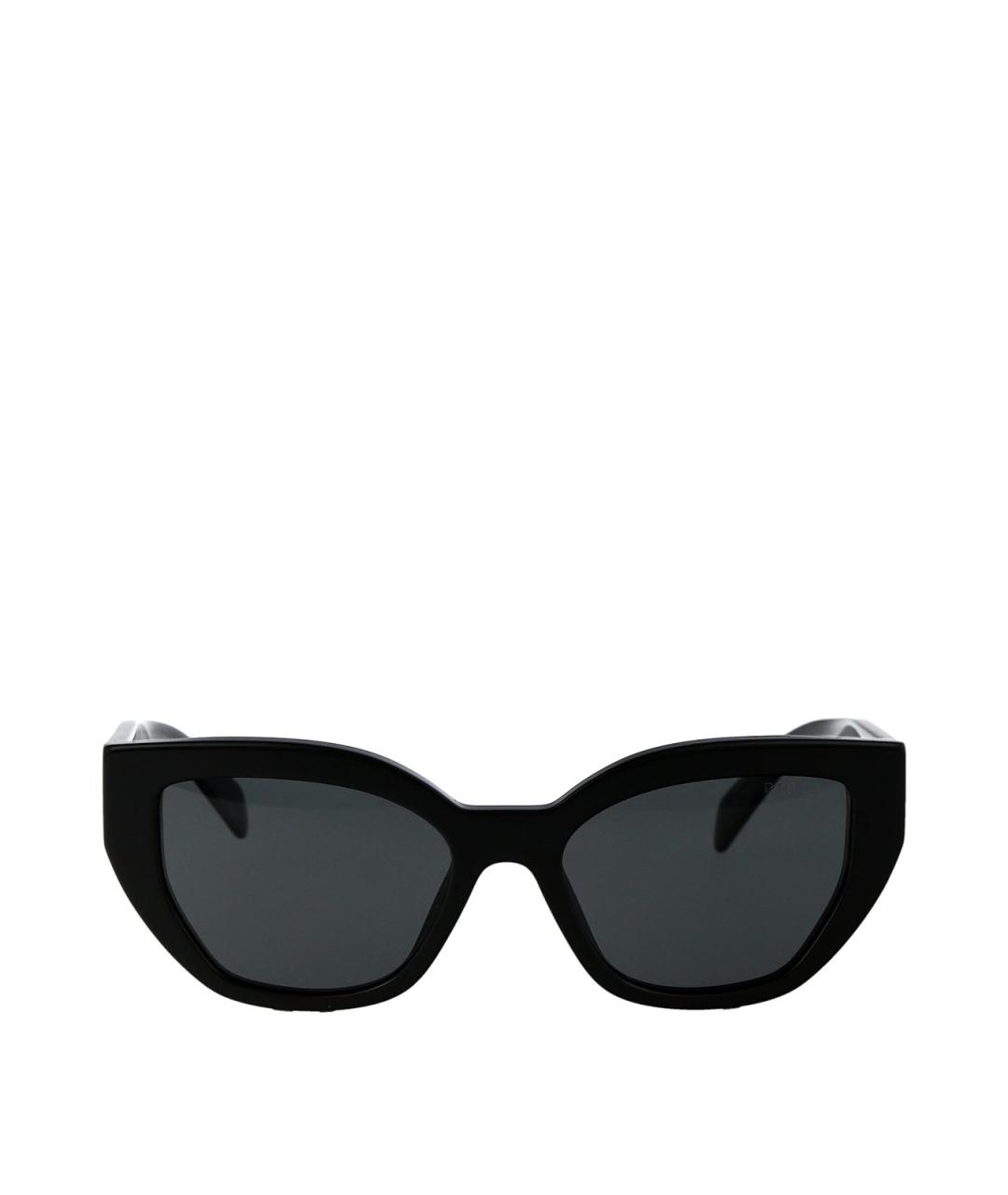 PRADA Черные пластиковые солнцезащитные очки, фото 2