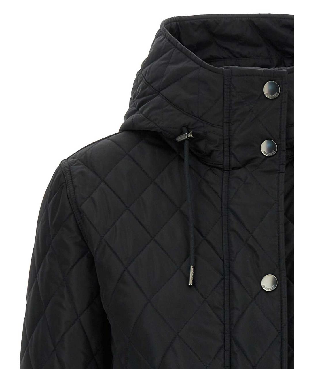 BURBERRY Черная нейлоновая куртка, фото 3