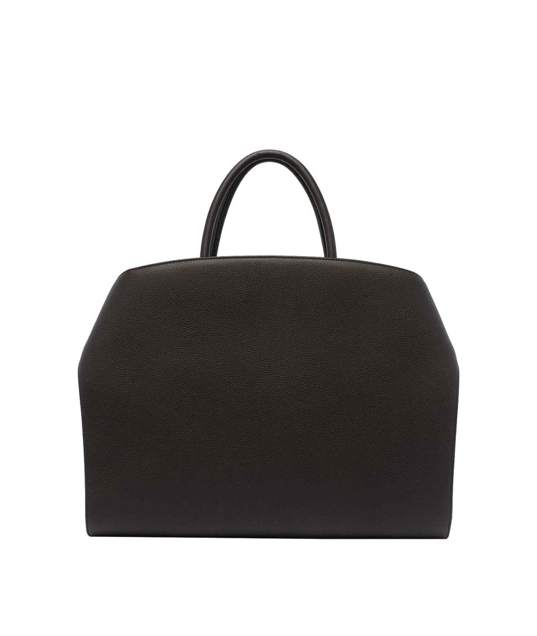 FERRAGAMO Коричневая кожаная сумка тоут, фото 3
