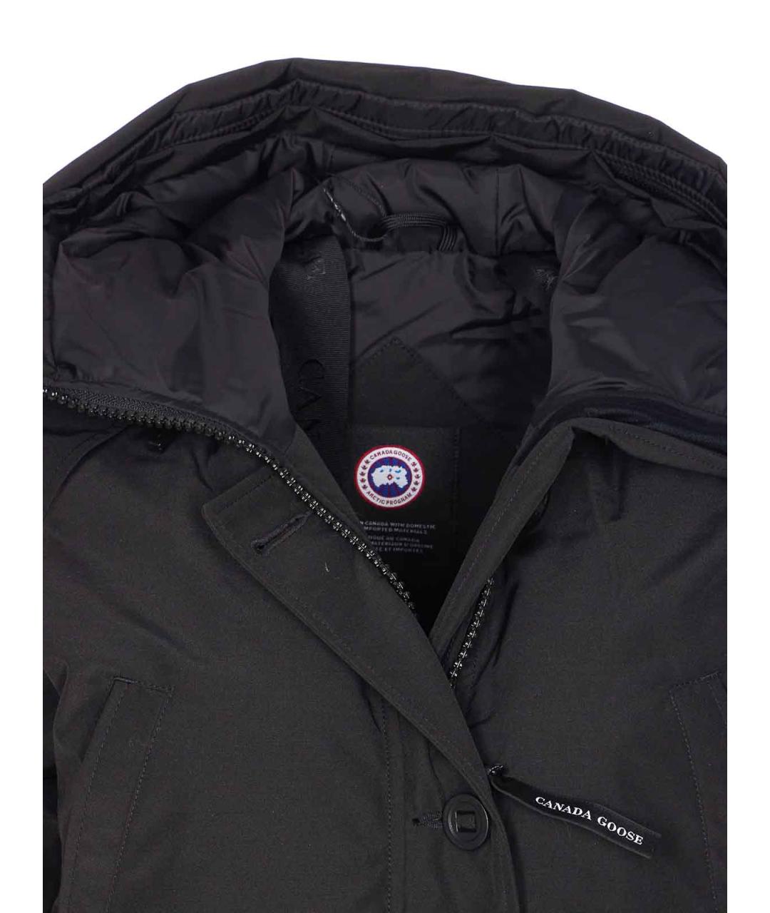 CANADA GOOSE Черная полиэстеровая куртка, фото 4