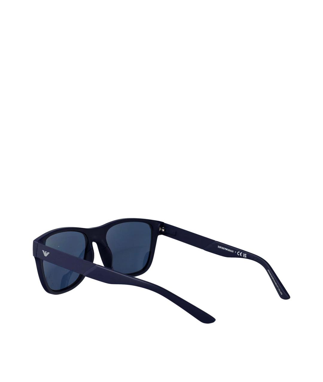 EMPORIO ARMANI Синие пластиковые солнцезащитные очки, фото 4