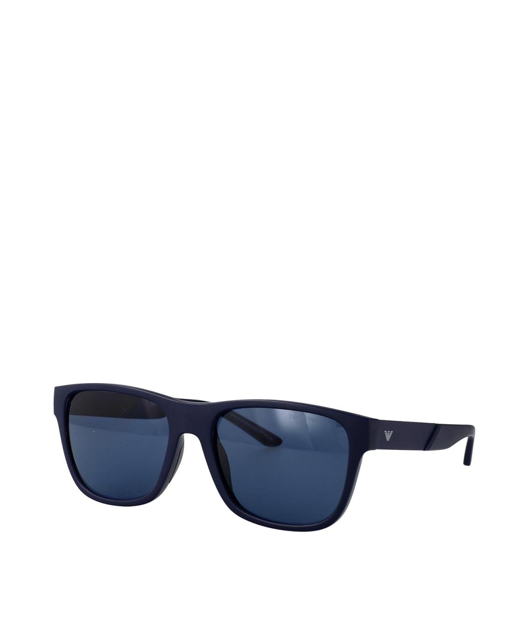 EMPORIO ARMANI Синие пластиковые солнцезащитные очки, фото 1
