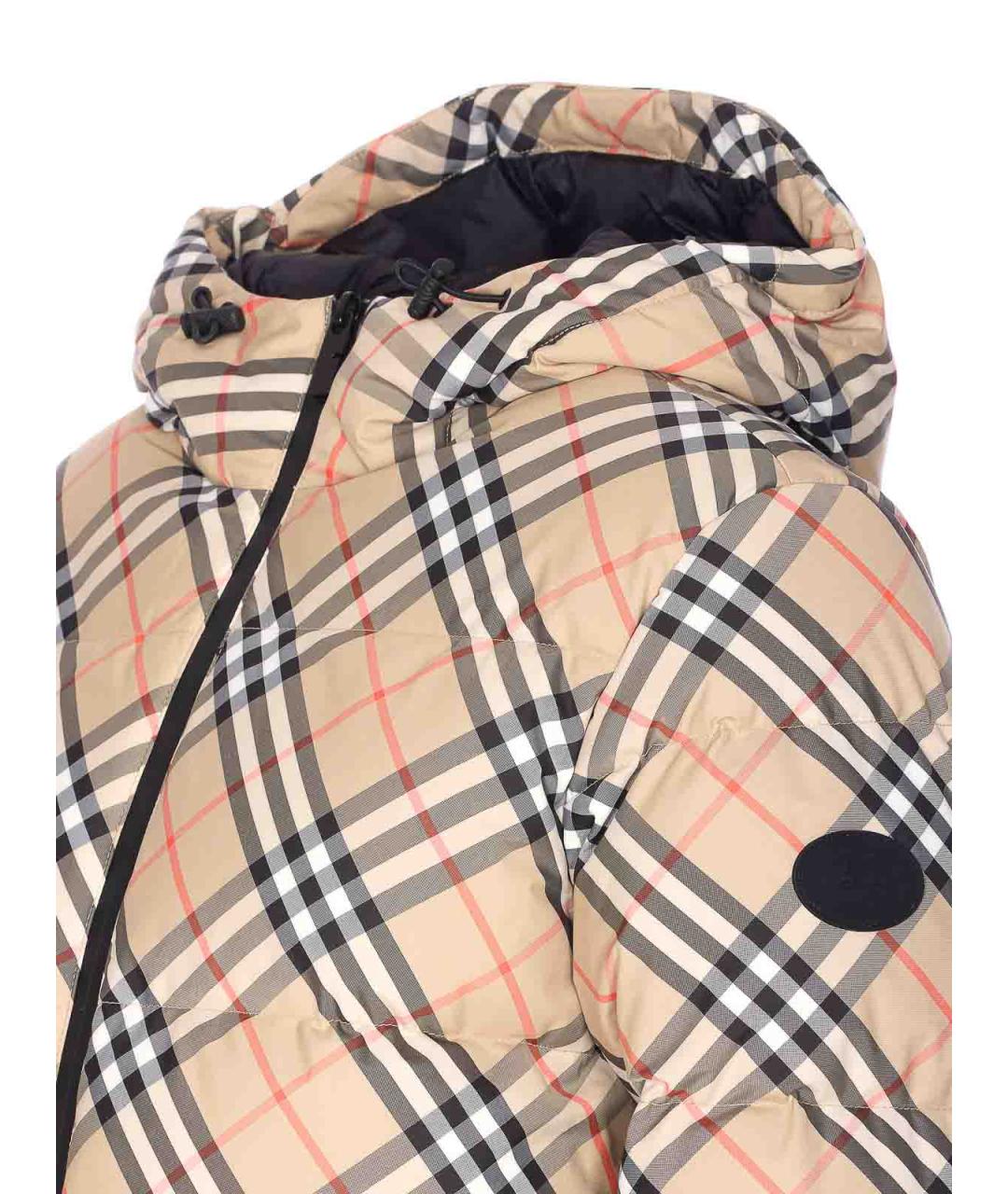 BURBERRY Бежевая полиамидовая куртка, фото 3