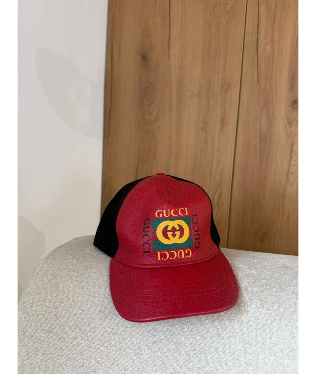 GUCCI Красная кепка, фото 2