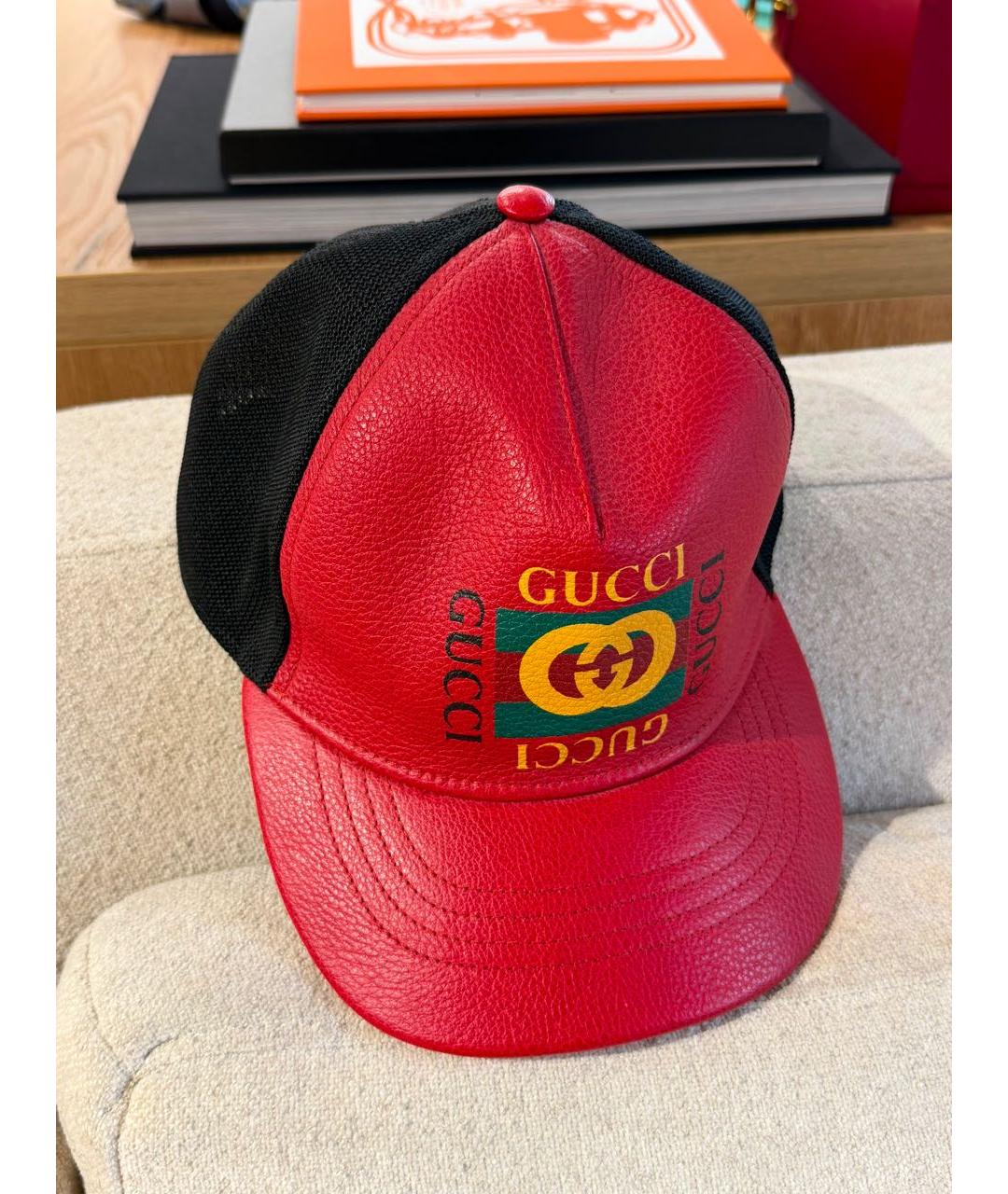 GUCCI Красная кепка, фото 3