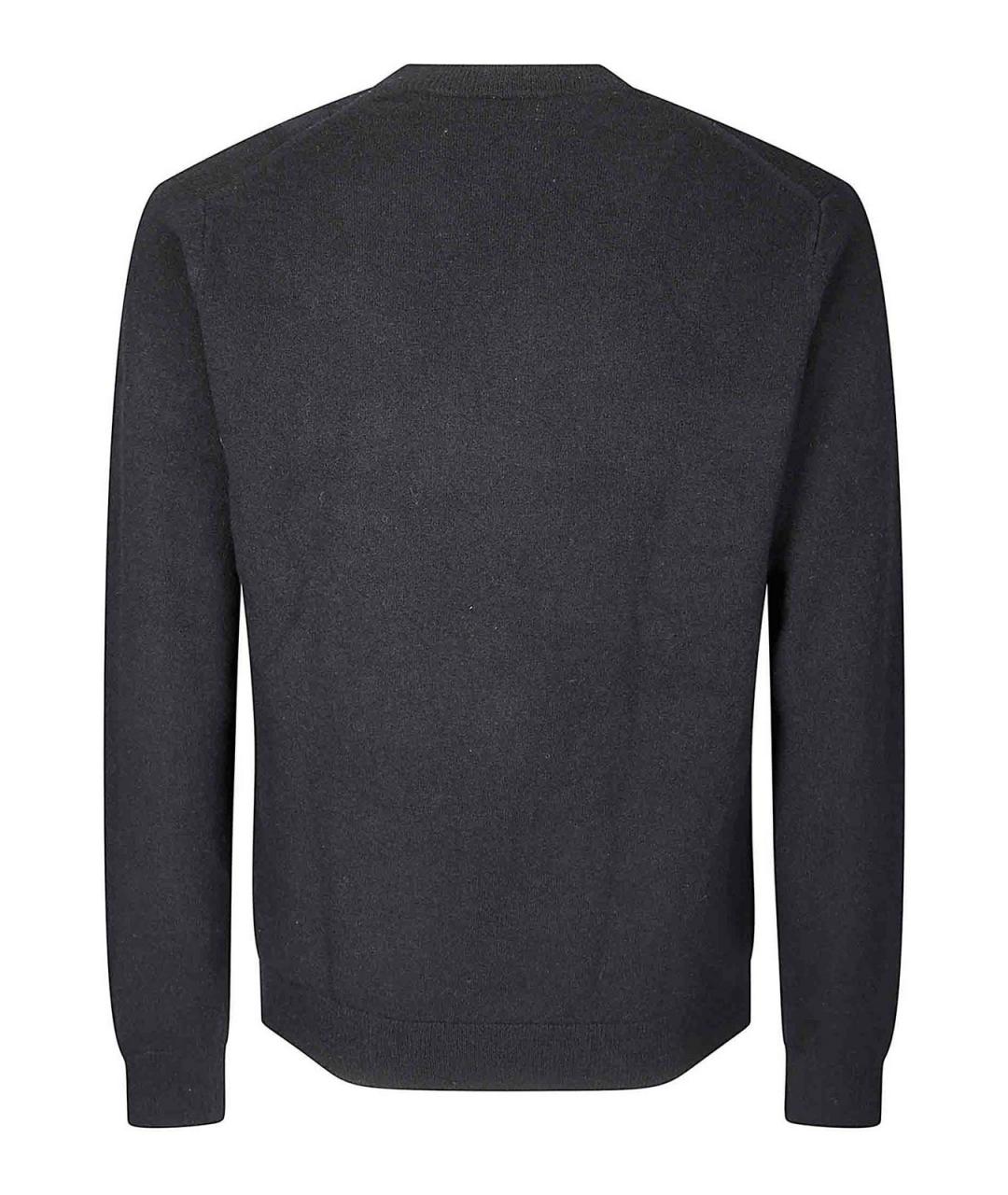 COMME DES GARÇONS SHIRT Черный шерстяной джемпер / свитер, фото 2