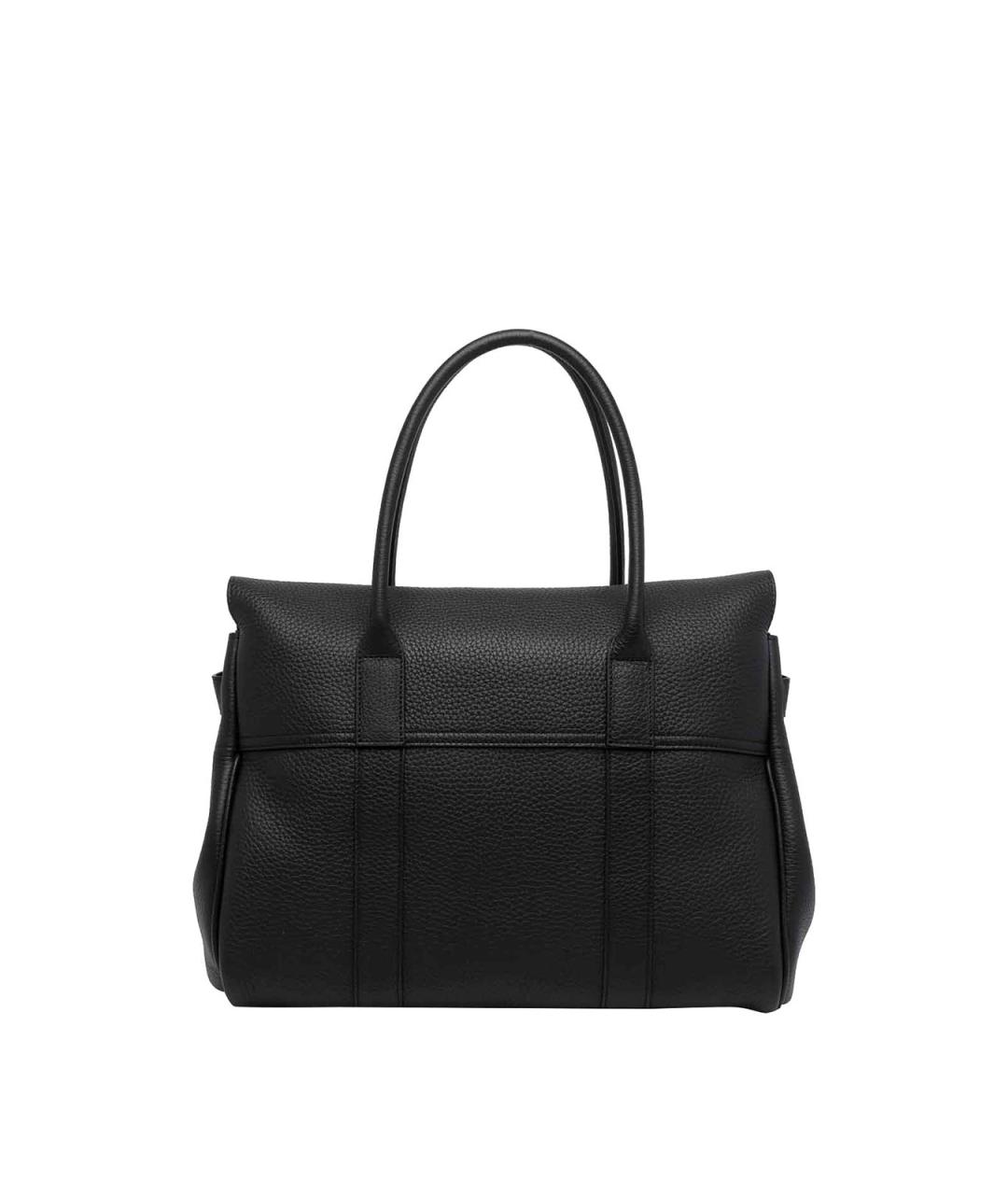 MULBERRY Черная кожаная сумка тоут, фото 3