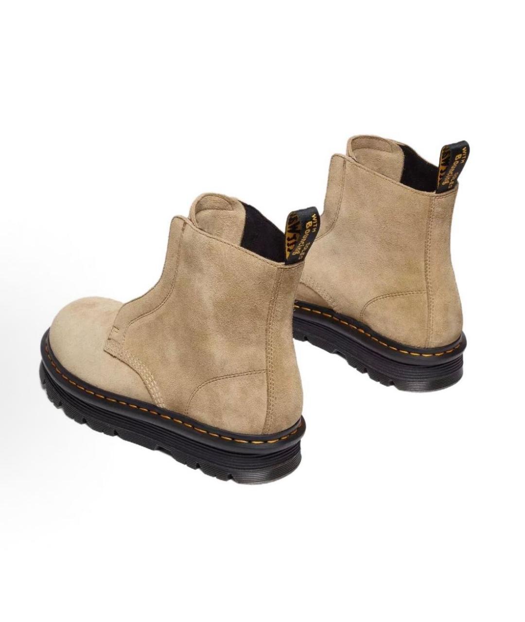 DR. MARTENS Бежевые замшевые ботинки, фото 3