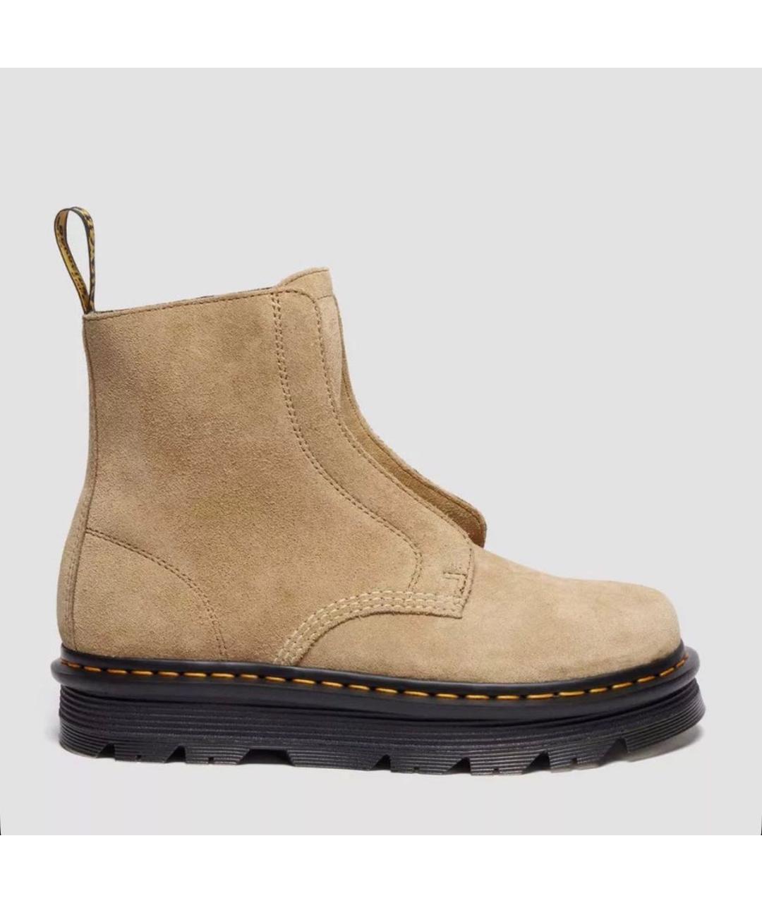 DR. MARTENS Бежевые замшевые ботинки, фото 9