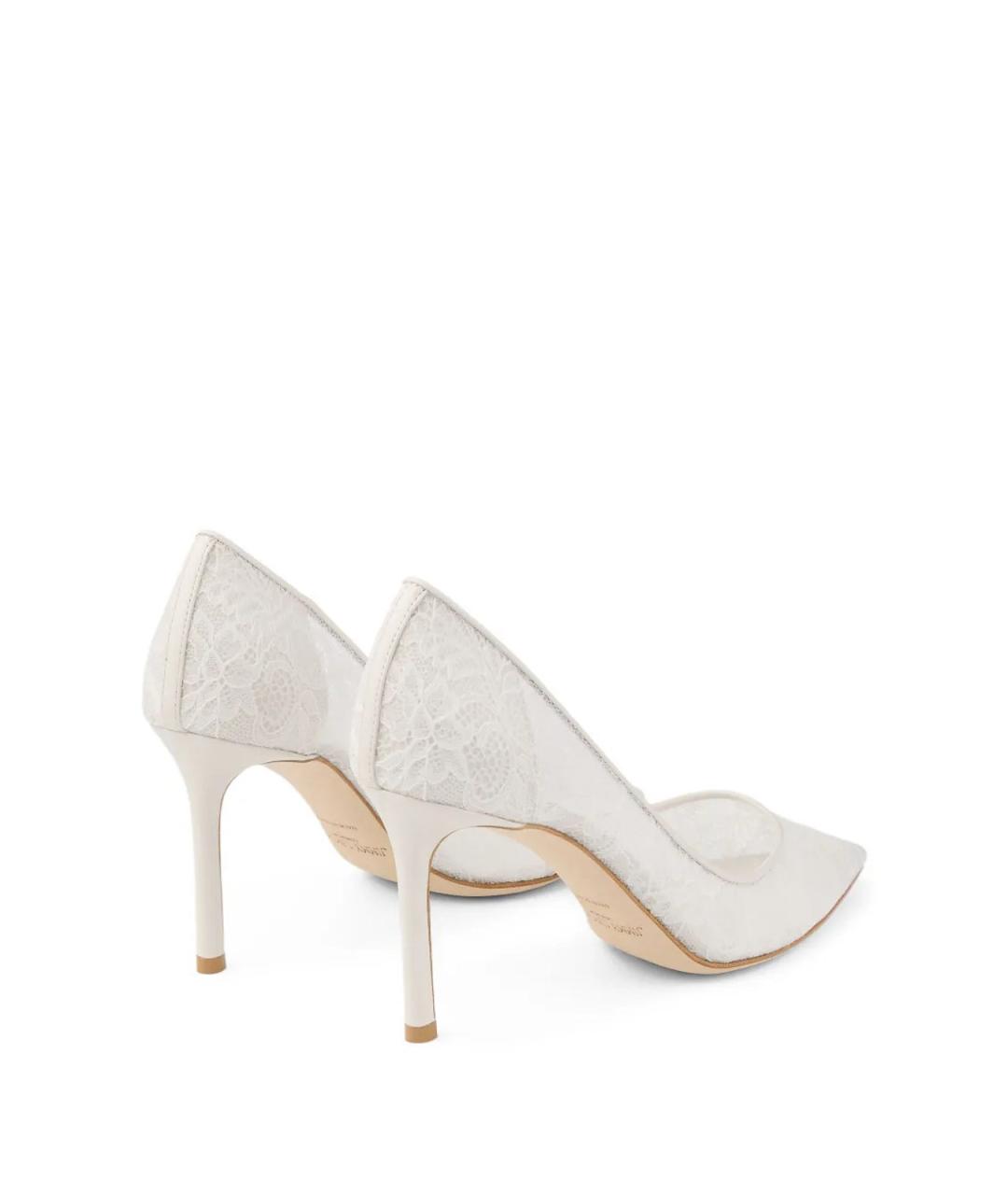 JIMMY CHOO Белые текстильные туфли, фото 2