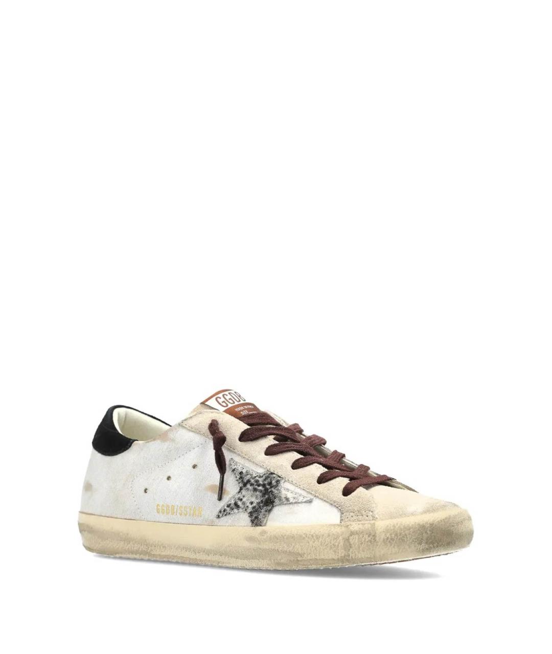 GOLDEN GOOSE Белые кожаные кеды, фото 2