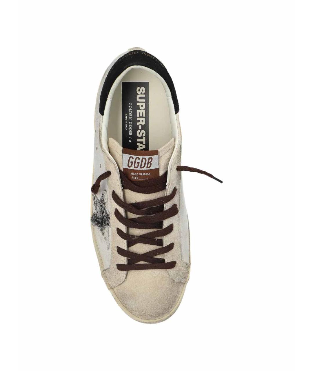 GOLDEN GOOSE Белые кожаные кеды, фото 4