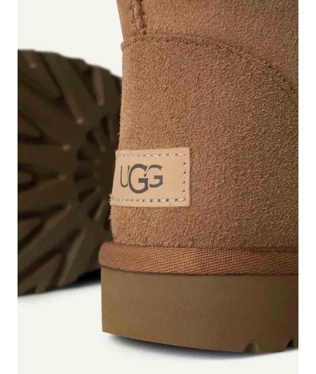 UGG Коричневые замшевые ботинки, фото 4