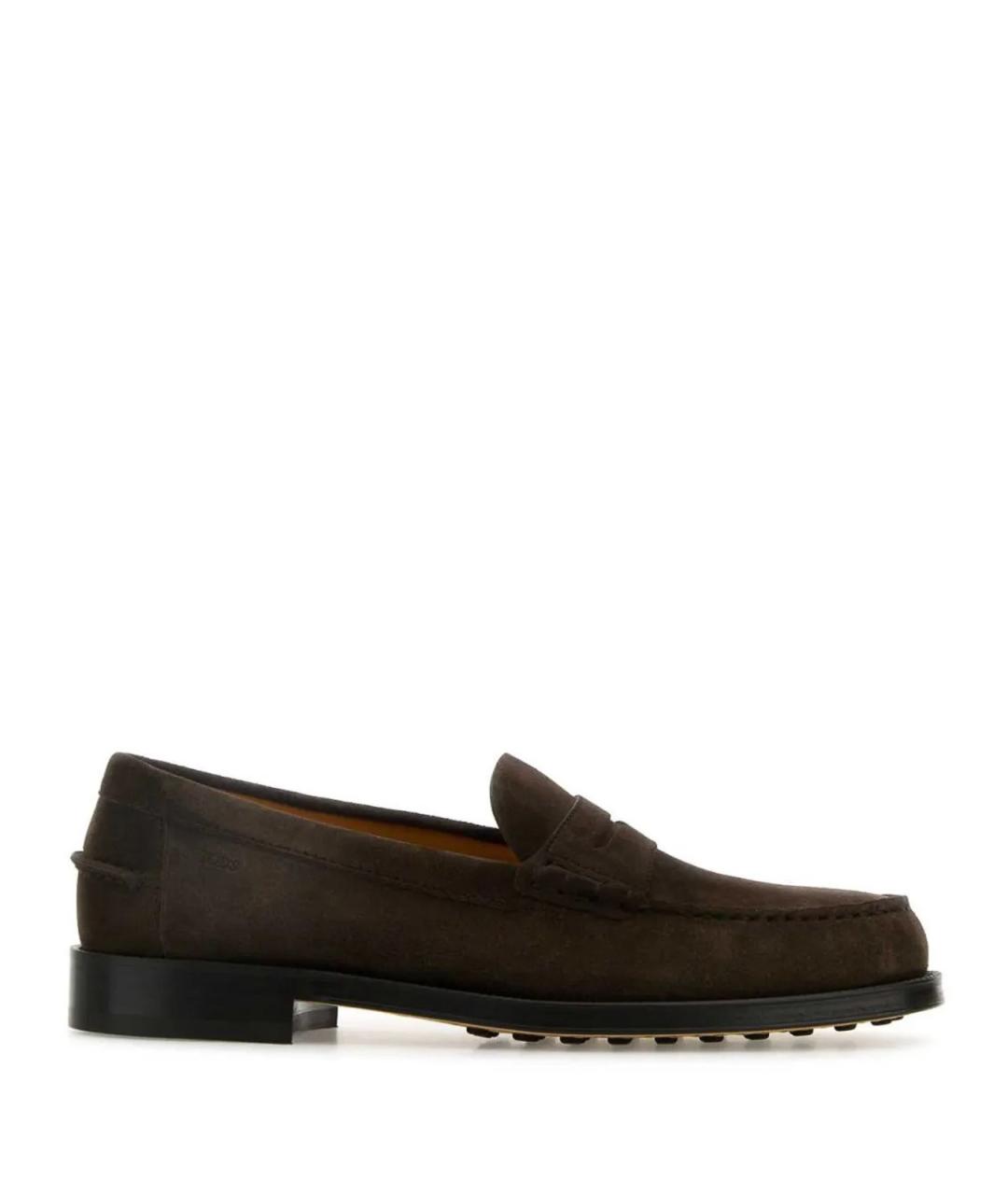 TOD'S Коричневые кожаные мокасины, фото 2