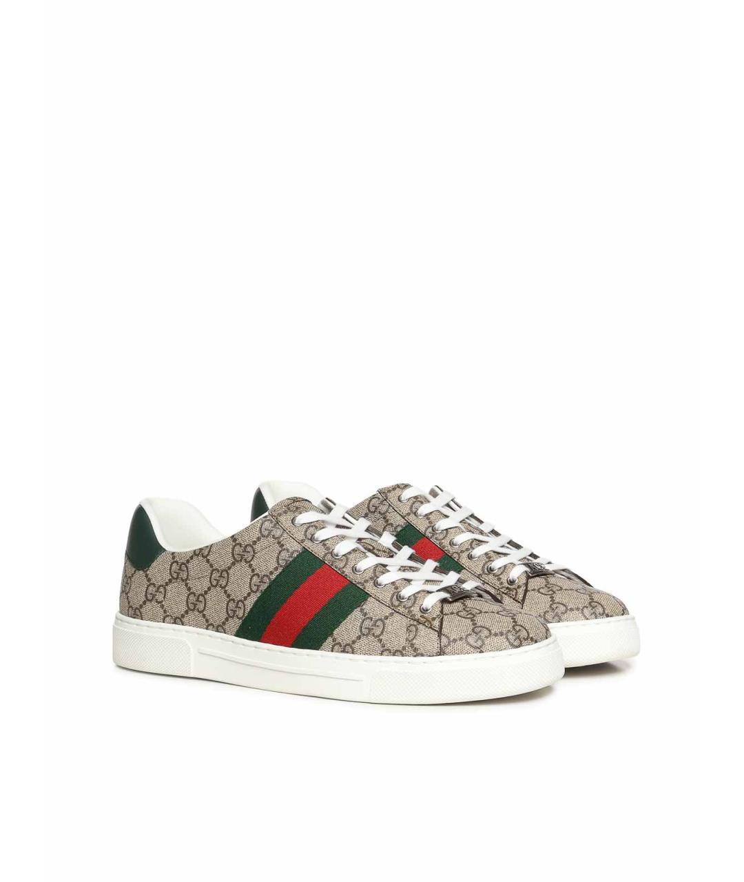 GUCCI Мульти текстильные кеды, фото 2