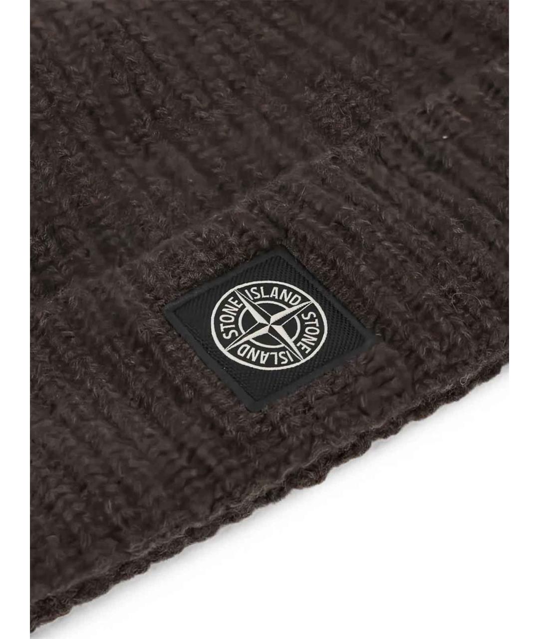 STONE ISLAND Серая хлопковая шапка, фото 2