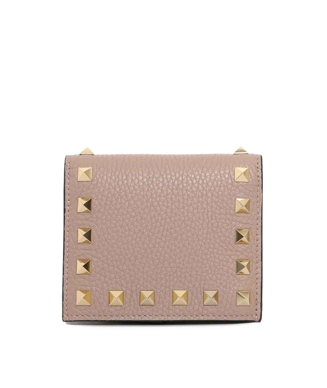 VALENTINO Розовый кожаный кошелек, фото 1