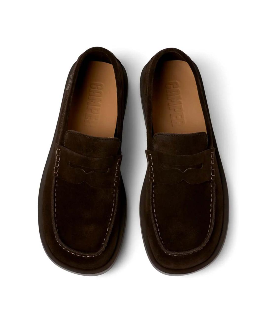 Camper Коричневые замшевые лоферы, фото 3