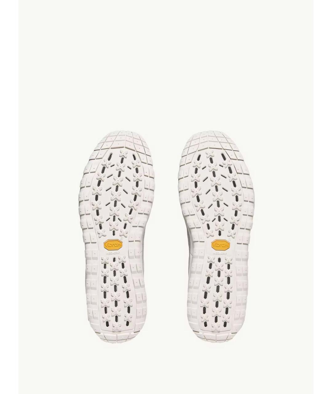 MONCLER Серые текстильные кроссовки, фото 6