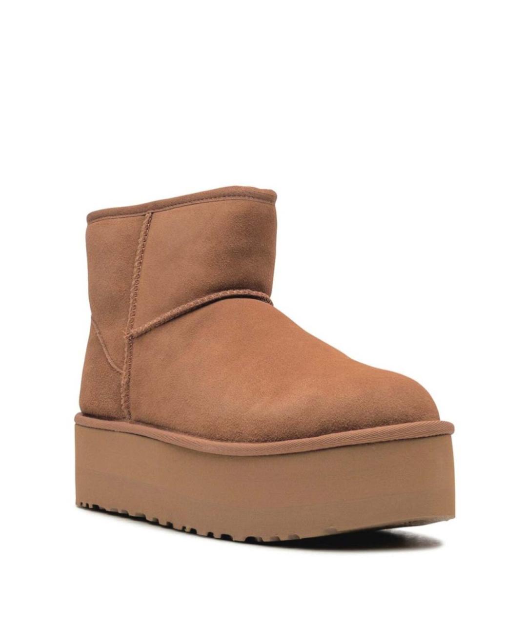 UGG Коричневые замшевые ботинки, фото 3